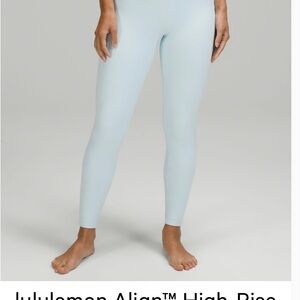 lululemon athletica Light Blue Leggings